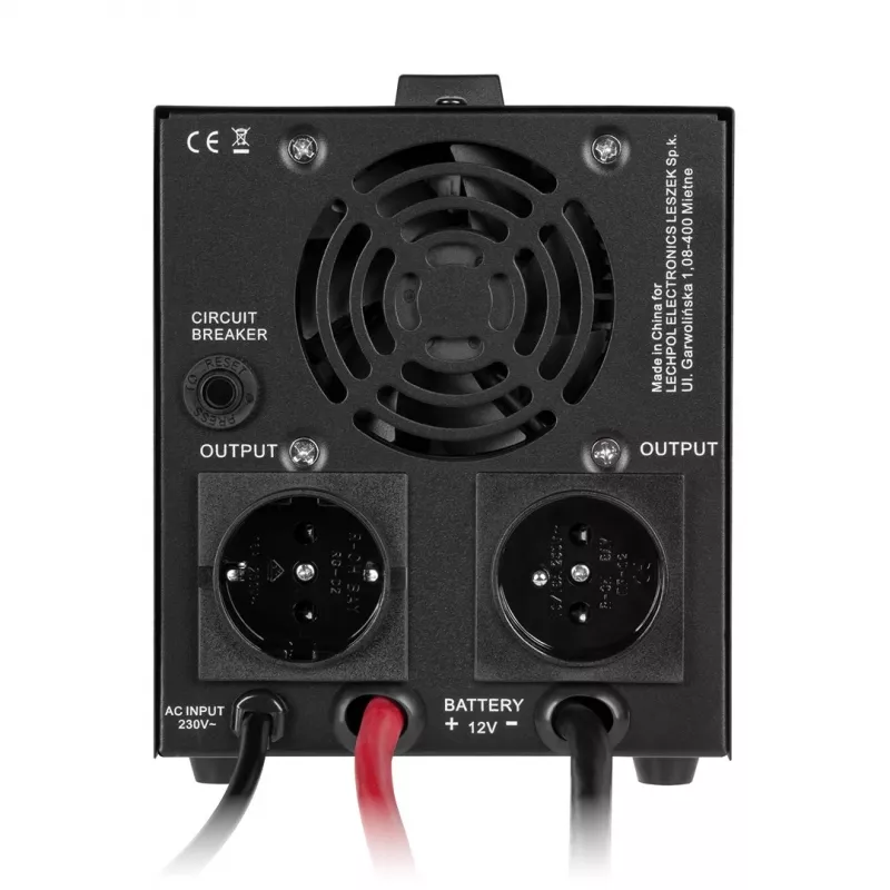 Rebel POWER-500-LFP4 Pure-Sinus-Wechselrichter mit Ladefunktion 12V 230V 500VA/300W