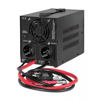 Rebel POWER-500-LFP4 Pure-Sinus-Wechselrichter mit Ladefunktion 12V 230V 500VA/300W