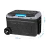 TEESA TSA6002 Professioneller Kompressor-Kühlschrank/Gefrierschrank 40L, DC12/24V AC230V, batteriekompatibel, große Räder, stabiler Griff, Bluetooth