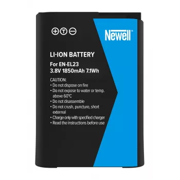 Newell Ersatzakku für Nikon EN-EL23, 1850mAh, 7,0Wh, Li-Ion