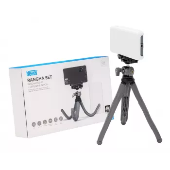 Newell Rangha Set LED RGB-W Panel Light mit Diffusor und Stativ
