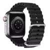 Dux Ducis Silikon-Armband für Apple Watch 8/7/6/5/4/3/2/SE (38/40/41mm) - Schwarz