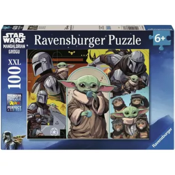 Ravensburger Kinderpuzzle Star Wars - Der Mandalorianer & Grogu (100 Teile)