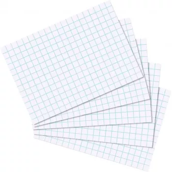Herlitz 10621431 Zeichenblock A4 kariert 5x5 mm 170 g/m² 100 Blatt Weiß