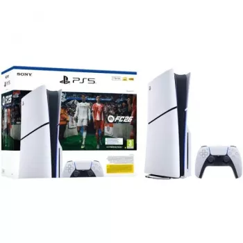 Sony PlayStation 5 Slim Disc Edition 1TB + EA Sports FC 26 Bundle - Weiß/Schwarz (CFI-2116A)