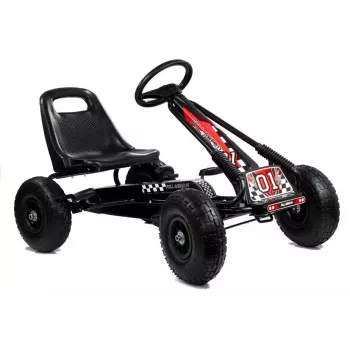 LEAN TOYS LEAN CARS A-15 Go-Kart Schwarz Luftreifen