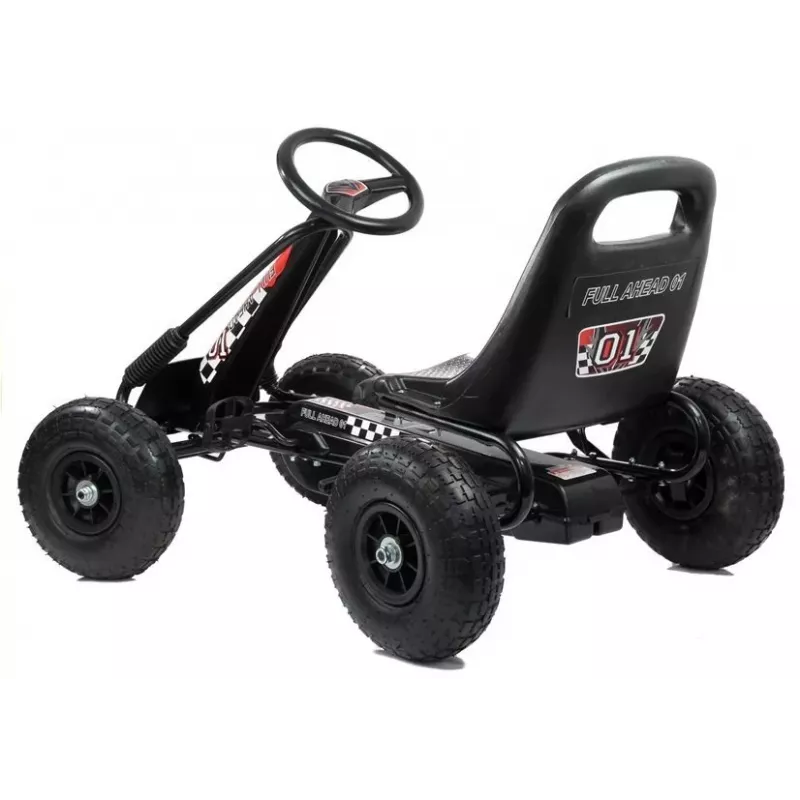 LEAN TOYS LEAN CARS A-15 Go-Kart Schwarz Luftreifen