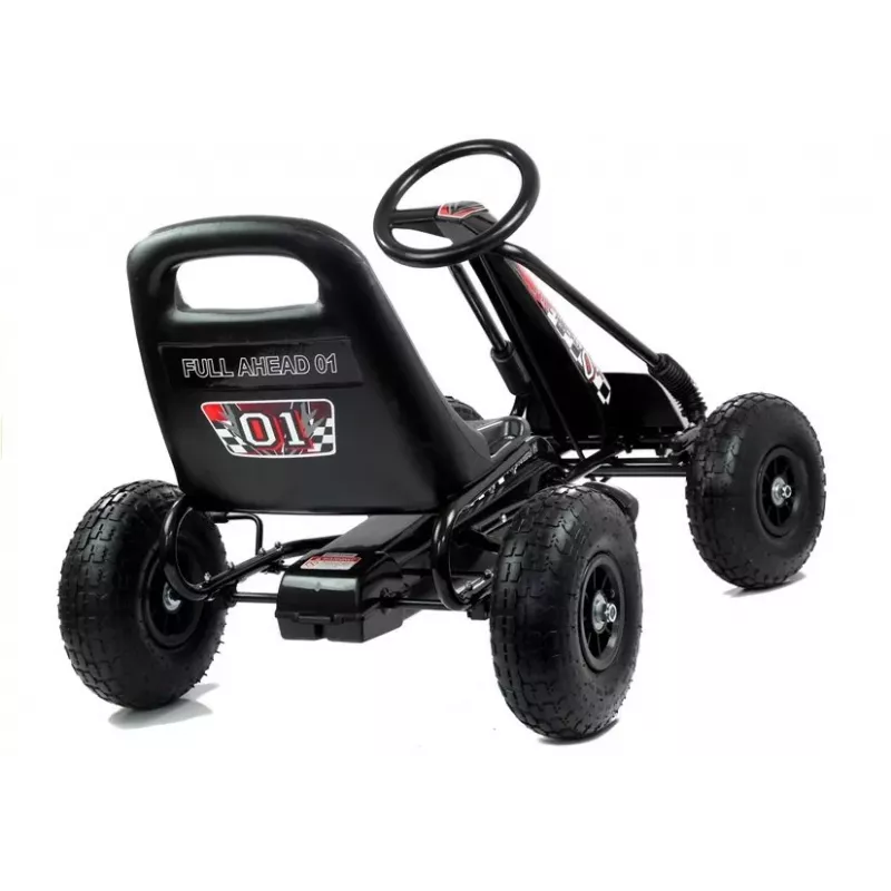 LEAN TOYS LEAN CARS A-15 Go-Kart Schwarz Luftreifen