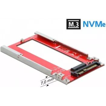 DeLOCK U.2 auf M.3 / NF1 Konverter – PCIe 4.0 NVMe Adapter, SFF-8639 auf SFF-8611/8612