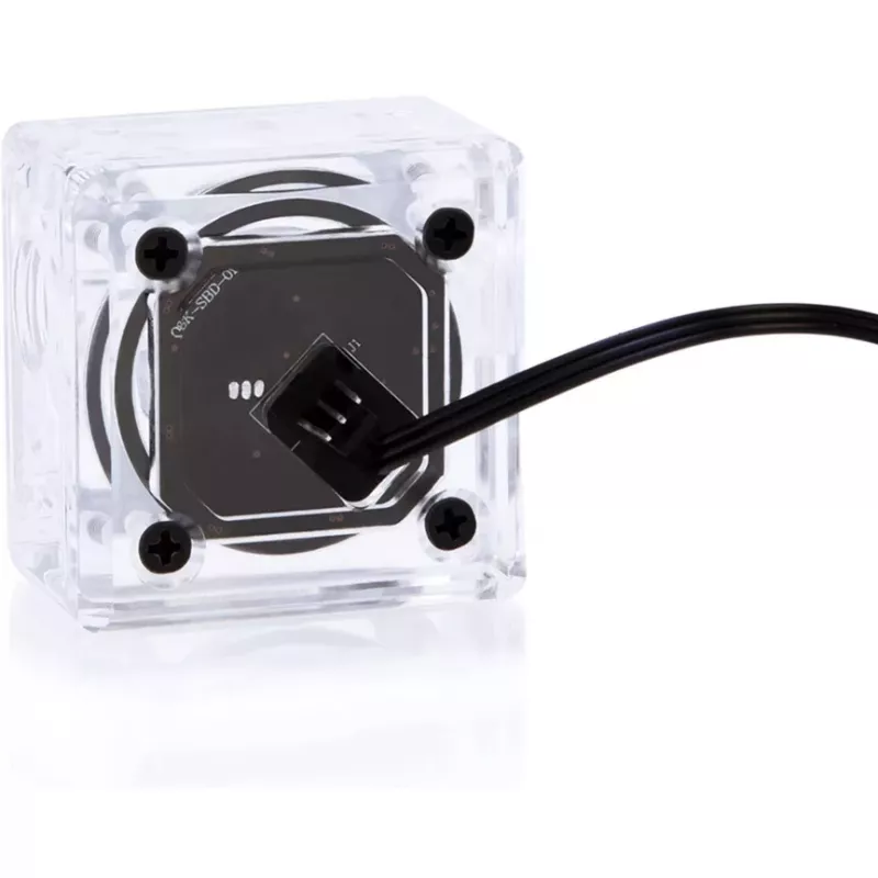 Alphacool Eisfluegel Aurora HighFlow Durchflussanzeiger mit Tachometersignal (Transparent)