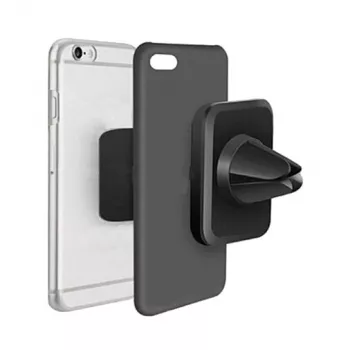 2GO 795466 Passiver Kfz-Halter für Smartphones, Schwarz-Grau, Saugnapf, 360° drehbar