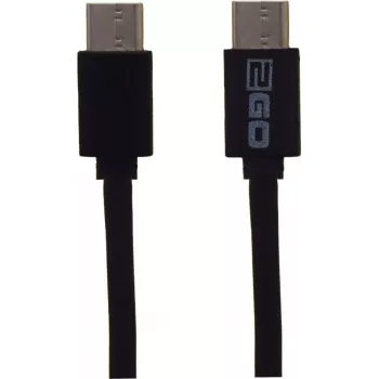 2GO 795849 USB-Kabel 1 m USB 3.2 Gen 1 (3.1 Gen 1) USB C Schwarz