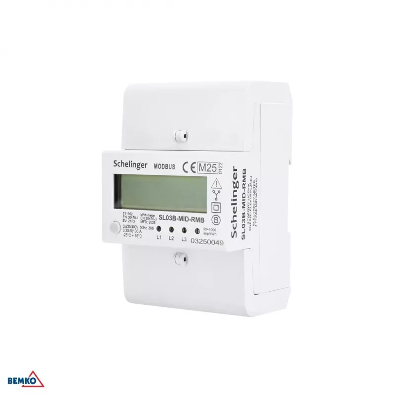 3-Phasen MID-Energiezähler 100A Schelinger A31-SL03B-MID
