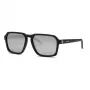PHILIPP PLEIN SPORT Herren-Sonnenbrille SSP030 - 59/17/145 mm, schwarzer Acetatrahmen, graue Gläser, UV400-Schutz