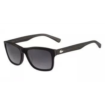 Lacoste Unisex eckige Sonnenbrille L683SP Schwarz/Grau 55mm L683SP5516001