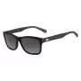 Lacoste Unisex eckige Sonnenbrille L683SP Schwarz/Grau 55mm L683SP5516001