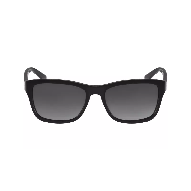 Lacoste Unisex eckige Sonnenbrille L683SP Schwarz/Grau 55mm L683SP5516001