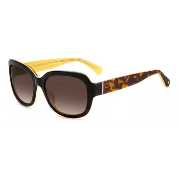 Kate Spade Damen-Sonnenbrille Layne - Acetatrahmen, UV400-Schutz, 55 mm Gläser