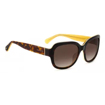 Kate Spade Damen-Sonnenbrille Layne - Acetatrahmen, UV400-Schutz, 55 mm Gläser