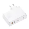 Baseus Travel Charger GaN5 Pro Fast Wall Charger, C+C+U, 140W, Weiß, EU-Stecker (CCGP100202)