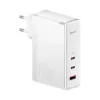 Baseus Travel Charger GaN5 Pro Fast Wall Charger, C+C+U, 140W, Weiß, EU-Stecker (CCGP100202)