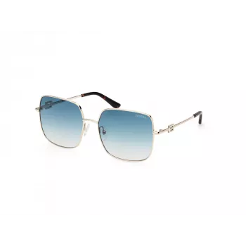 GUESS Damen-Sonnenbrille GU7906H5832P, rechteckig, polarisiert, Havanna/Braun, 58/17/140 mm