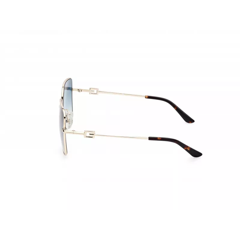 GUESS Damen-Sonnenbrille GU7906H5832P, rechteckig, polarisiert, Havanna/Braun, 58/17/140 mm