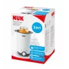NUK Thermo 3-in-1 Babyflaschen- und Gläschenwärmer mit Dampfheizung, Weiß/Schwarz, 7,6 cm Kammer