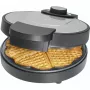 Bomann WA 1365 CB Waffeleisen 1000 W Herzform Antihaft Schwarz/Edelstahl
