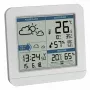 TFA Sky 35.1152.02 Funk-Wetterstation mit Farbdisplay, 2-Tage-Vorhersage, Funkuhr, Weiß