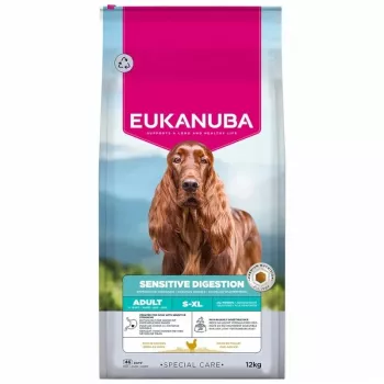 Eukanuba Special Care Sensitive Digestion Trockenfutter für ausgewachsene Hunde kleiner und mittlerer Rassen, Lamm & Reis, 12 kg