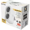 ENTAC Smart WiFi Doppelsteckdosen-Adapter ES-DSA-WIBLE, Weiß, 2 Steckdosen, 3680 W