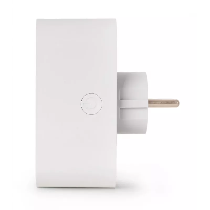 ENTAC Smart WiFi Doppelsteckdosen-Adapter ES-DSA-WIBLE, Weiß, 2 Steckdosen, 3680 W