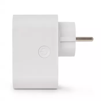 ENTAC Smart WiFi Stecker 1x Schuko mit 2x USB-A und 1x USB-C, Weiß