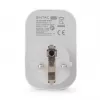 ENTAC Smart WiFi Stecker 1x Schuko mit 2x USB-A und 1x USB-C, Weiß