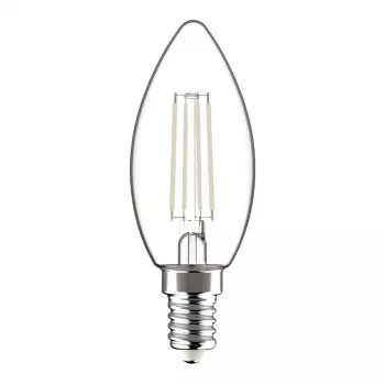 Avide LED Filament Candle Bulb 4.5W E14 Warm White 2700K