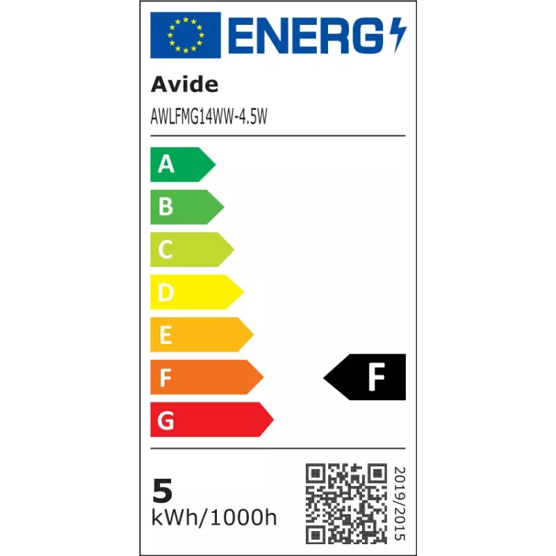 Avide LED Filament Mini Globe Birne 4,5W E14 Warmweiß 2700K