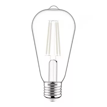 Avide LED-Leuchtmittel White Filament ST64 8,5W E27 Warmweiß 2700K