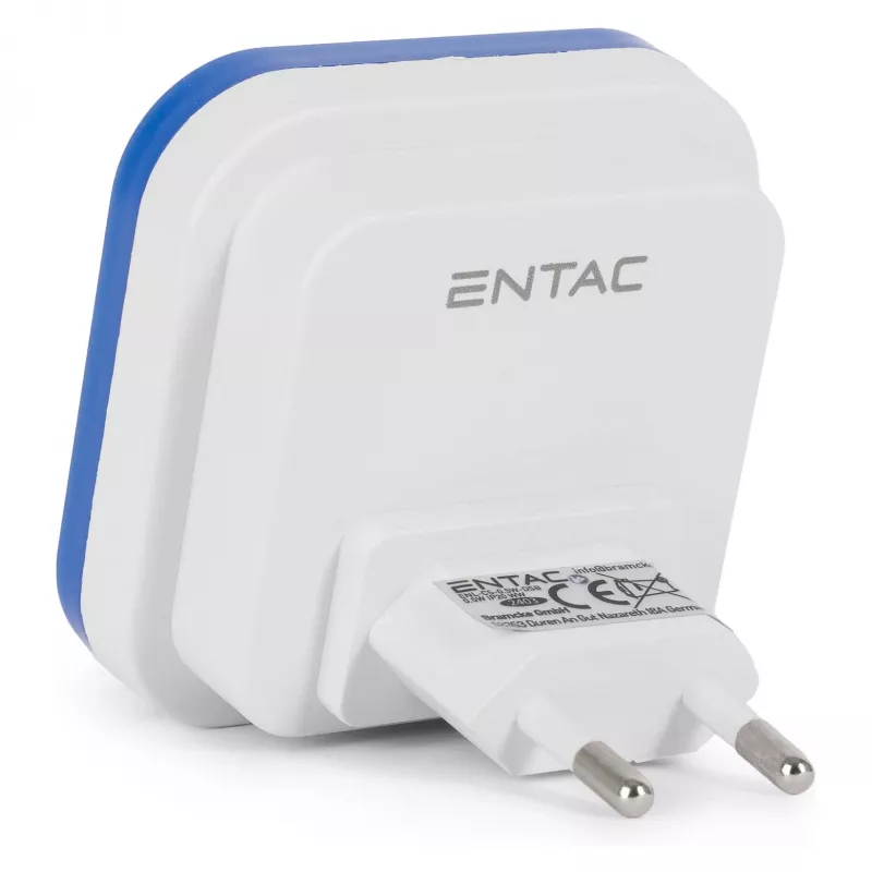 ENTAC Nachtlicht 0,5W Quadratisch Blau Dämmerungssensor