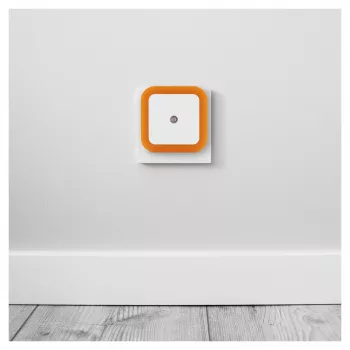ENTAC Nachtlicht 0,5W Quadratisch Warmweiß Orange Dämmerungssensor