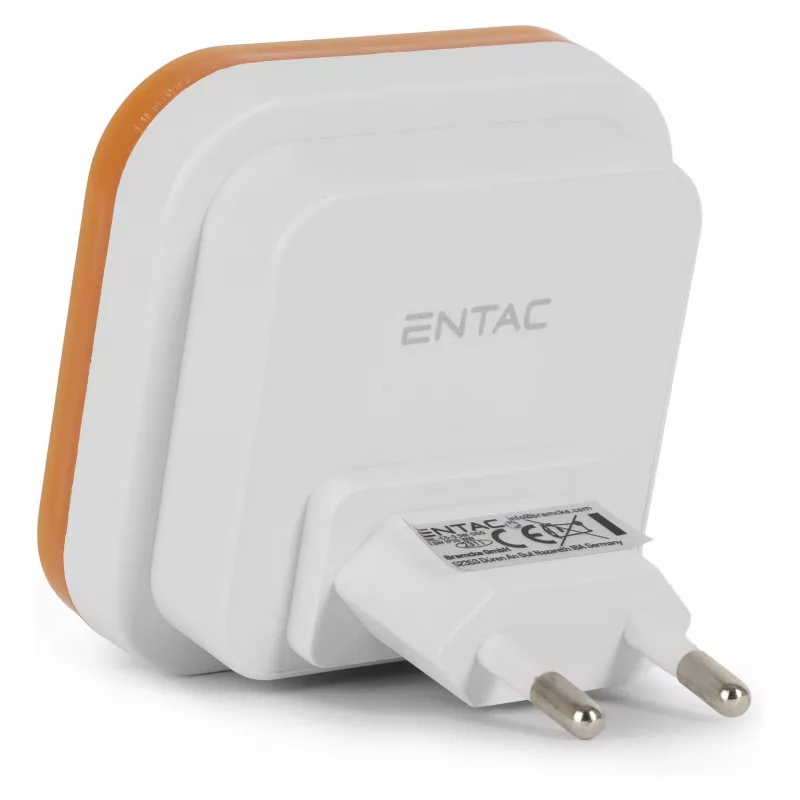 ENTAC Nachtlicht 0,5W Quadratisch Warmweiß Orange Dämmerungssensor