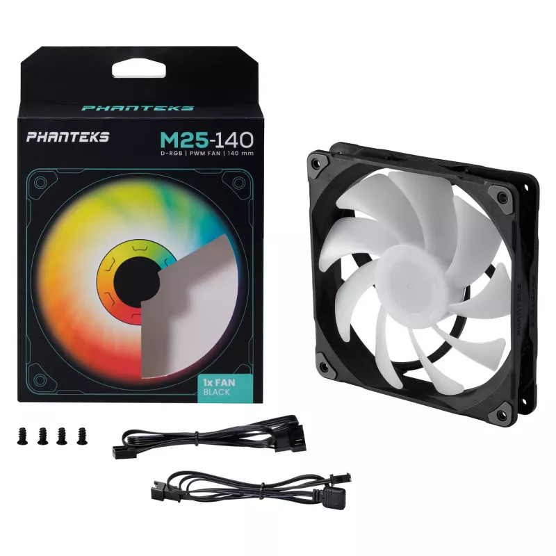 Phanteks M25 140mm D-RGB PWM Lüfter Schwarz