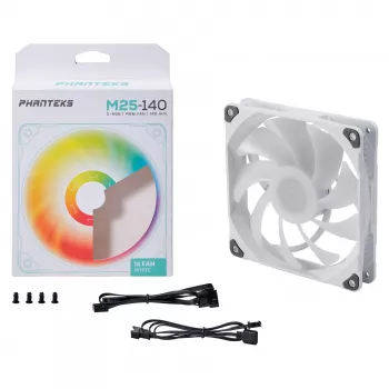 Phanteks PH-F140M25 140mm PWM Gehäuselüfter - Schwarz