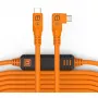Tether Tools TetherPro USB-C auf USB-C Right Angle Orange 9,4m