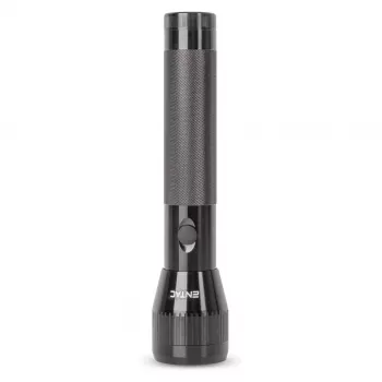 ENTAC EFL-2D-ALU 2D Aluminium Taschenlampe mit Krypton-Glühbirne, 20 Lumen, 60m Reichweite, IPX4, Silber