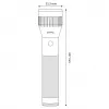ENTAC EFL-2D-ALU 2D Aluminium Taschenlampe mit Krypton-Glühbirne, 20 Lumen, 60m Reichweite, IPX4, Silber