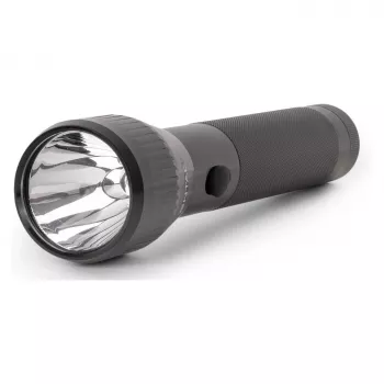 ENTAC EFL-2D-ALU 2D Aluminium Taschenlampe mit Krypton-Glühbirne, 20 Lumen, 60m Reichweite, IPX4, Silber