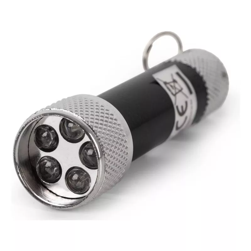 ENTAC 5 LED Keychain Flashlight Black