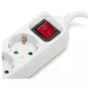 ENTAC Steckdosenleiste 3-fach mit USB 1,5m Schalter Weiß