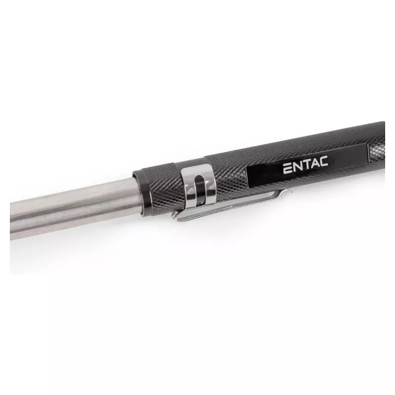 ENTAC EFL-1W-FLEX-ALU 1W LED Taschenlampe mit Teleskophals, Aluminium, Schwarz